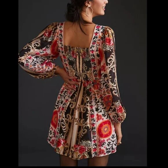 Anthropologie Nikasha Floral Mini Dress - Picture 2 of 8